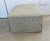 Custom Upholstered Waterfall Ottoman in Rose Tarlow “Gigi” Stripe For Sale - Image 4 of 7