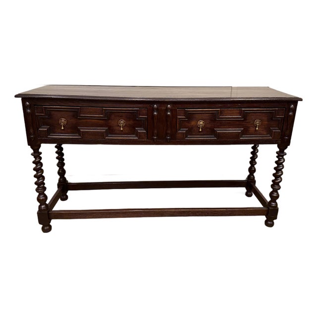 Vintage Jacobean Dresser Base For Sale