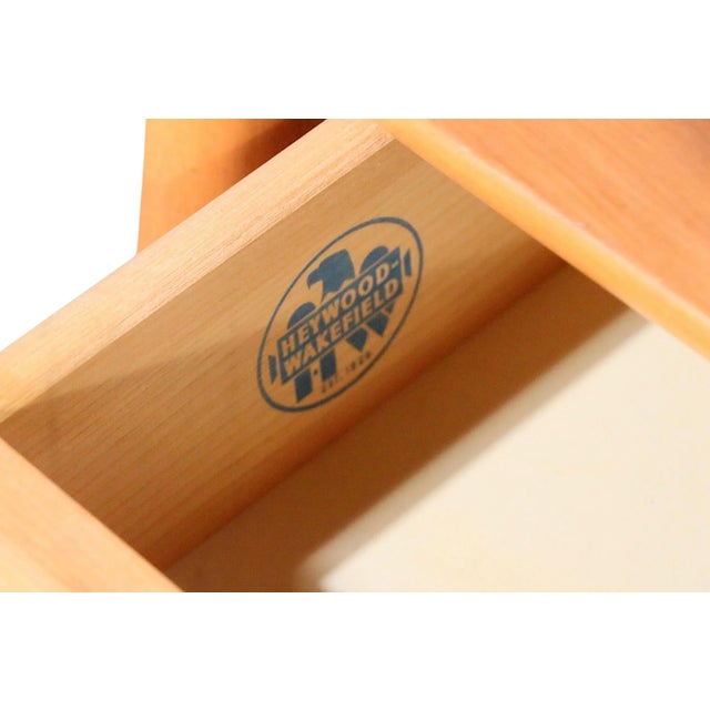 Mid Century Heywood Wakefield Encore Nightstand M 1508 C. 1955-56 For Sale - Image 12 of 15