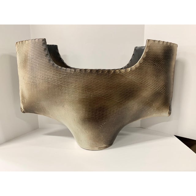 Ceramic Japanese Stoneware Vessel For Sale - Image 7 of 14