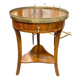 19th Century French Transitional Walnut Side Table For Sale