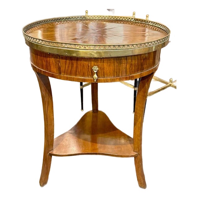 19th Century French Transitional Walnut Side Table For Sale