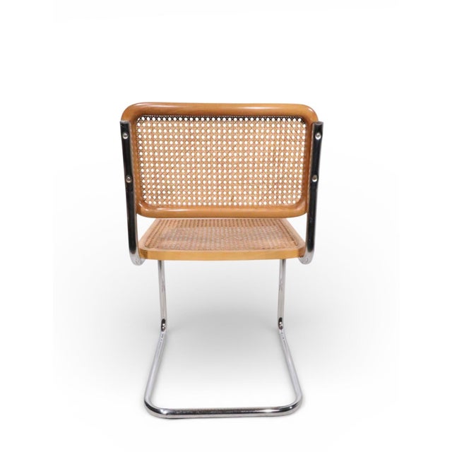 Chrome Two Vintage Cesca Chairs Designed by Marcel Breuer C. 1970's For Sale - Image 8 of 11