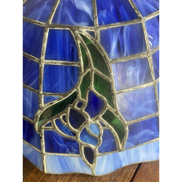 Large Pendant Light in Colored Stained Glass, 1960s For Sale - Image 16 of 18