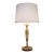 1930s French Art Deco Neoclassic Green Banded Onyx Marble Bronze/Brass Table Lamp For Sale