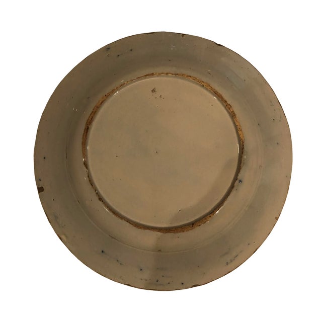 Delft 18th Century Vintage Delft Plate For Sale - Image 4 of 5