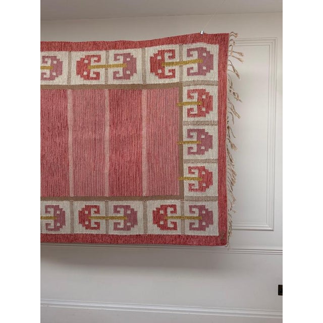 Vintage Swedish Krabba Rölakan Rug attributed to Anna-Greta Sjoqvist, 1950s For Sale - Image 6 of 11