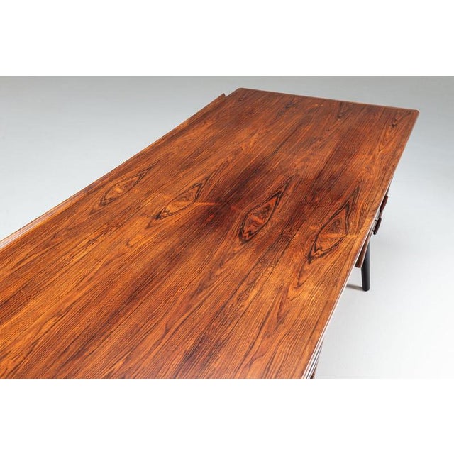 Scandinavian Executive Desk in Rosewood with Bar, Denmark, 1960 For Sale - Image 17 of 18
