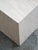 1970s Mid Century Modern Side Table Square Travertine Stone White End Nightstand MCM For Sale - Image 10 of 12
