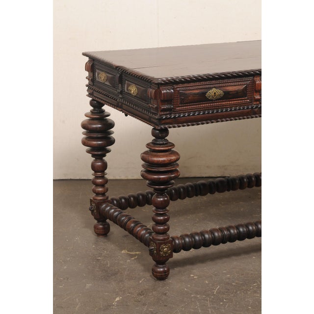 Late 18th Century 18th C. Portuguese Rosewood Console Table For Sale - Image 5 of 15