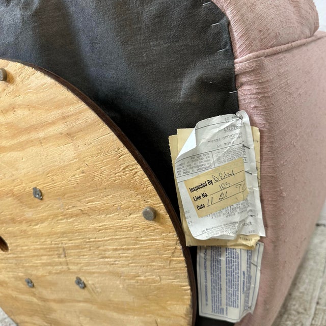 1980s Barrel Back Swivel Chair by Brookwood Furniture For Sale - Image 11 of 12