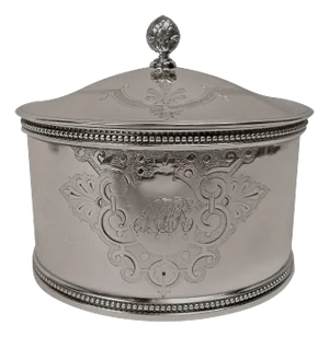 19th Century American Sterling Silver Tea Caddy by Shreve, Stanwood & Co, Boston