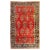 1920s 1920s Persian Red Gold Navy Manchester Wool Kashan Small Area Rug For Sale - Image 5 of 5