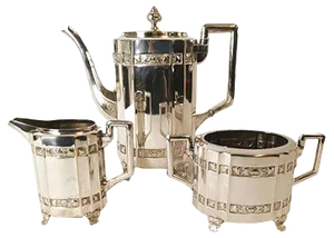 20th Century Coffee Set from Cg Hallberg, Set of 3