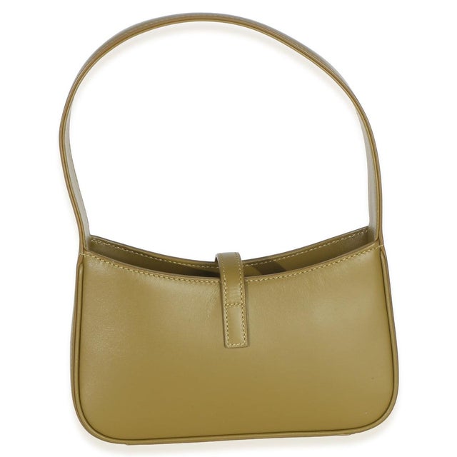 Yves Saint Laurent Olive Smooth Calfskin Mini Le 5 A 7 Hobo For Sale - Image 4 of 8