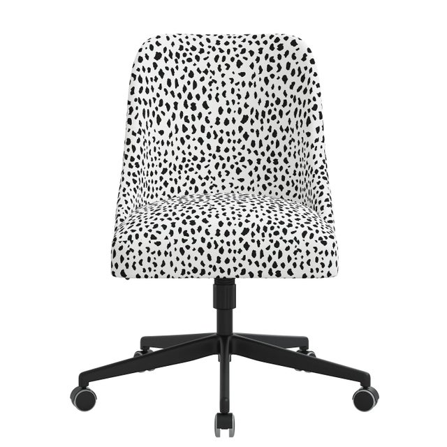 Spritely Home Selby Office Chair in Dottie White For Sale - Image 4 of 8