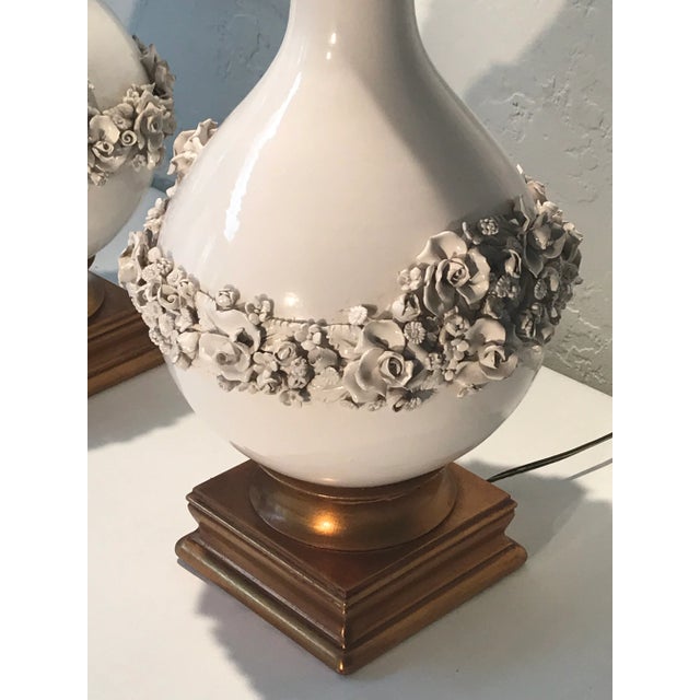 1960s 1960s Sculptural Italian Ceramic Lamps - a Pair For Sale - Image 5 of 12