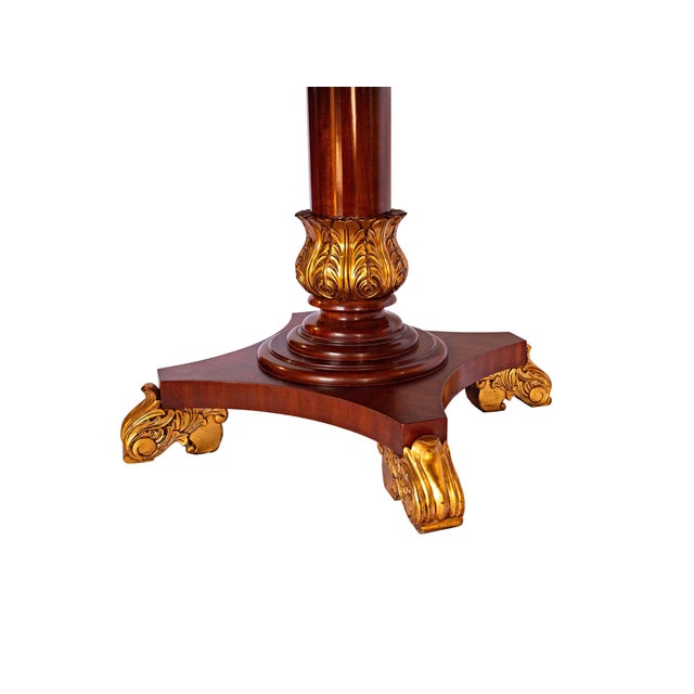 Traditional Federal Style Vintage Mahogany and Gilded Table by Bevan-Funnell For Sale - Image 3 of 11