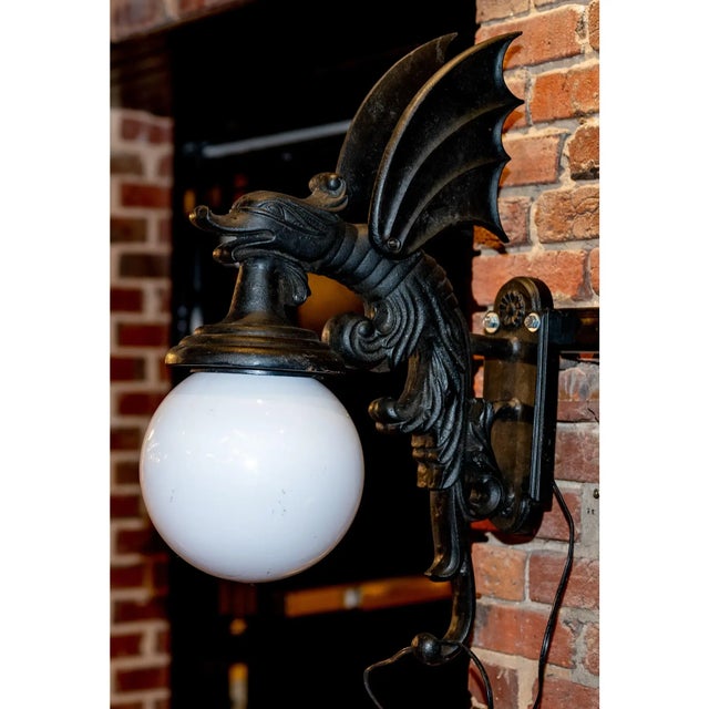 Wall Sconce Dragon Gargoyle For Sale - Image 6 of 9