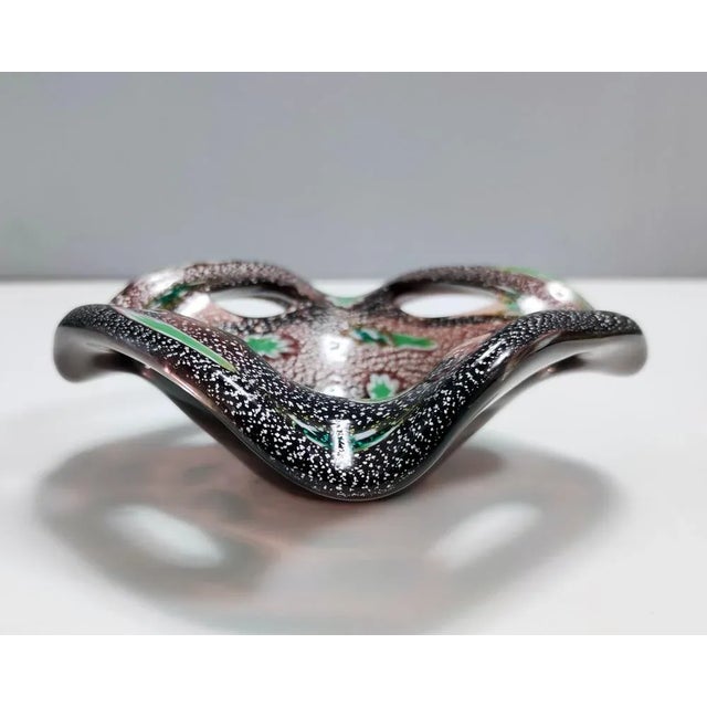 1960s Vintage Brown Murano Glass Ashtray or Catchall from Fratelli Toso, 1960s For Sale - Image 5 of 14