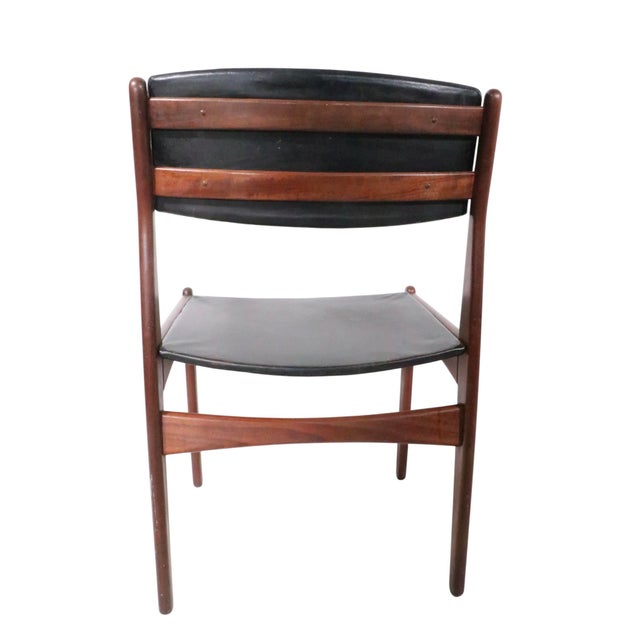 Wood Set of Six Mid Century Danish Modern Dining Chairs by Frem Ro For Sale - Image 7 of 17