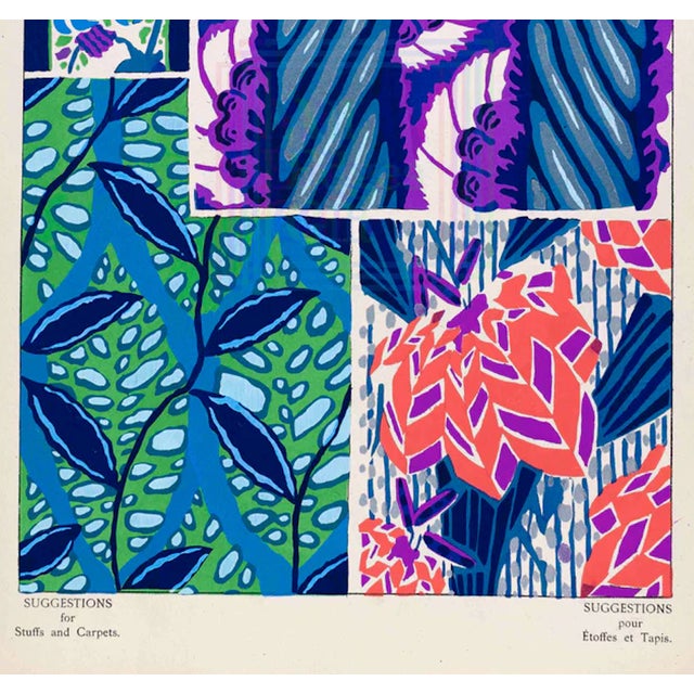 Art Deco Ea Seguy Suggestions Pour Étoffes Et Tapis, Plate 4 For Sale - Image 3 of 4