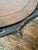 Wood 1990s Victorian Revival Clawfoot Iron & Leather Wicker Side Table For Sale - Image 7 of 9