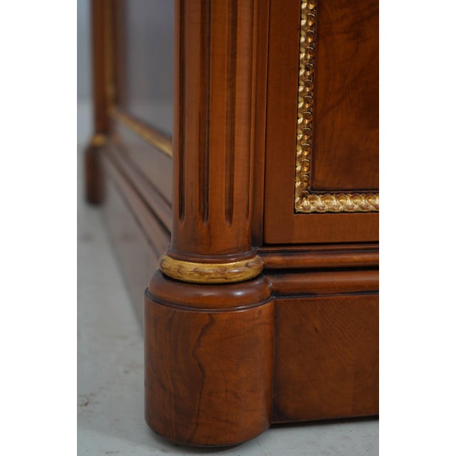 Francesco Molon Leather Top Walnut Executive Desk For Sale - Image 14 of 18
