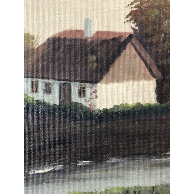 Countryside Landscape, 1960s, Oil Painting on Canvas, Framed For Sale - Image 7 of 13