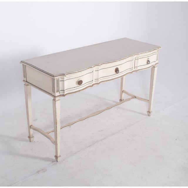 Portuguese White Painted Console, 1890s For Sale - Image 11 of 14