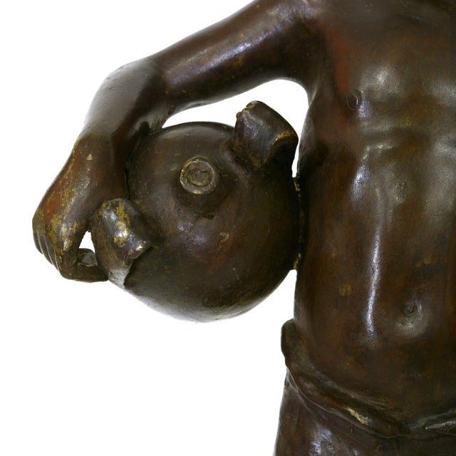 Italian School, Water Carrier with Amphorae, 1920s, Bronze For Sale - Image 10 of 15