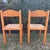 Set of 2 Early 20th Century Solid Wood Rush Seat Dining Chairs For Sale - Image 4 of 14