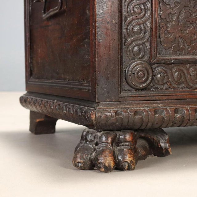 Antique Italian Walnut Chest, 1700s For Sale - Image 11 of 15