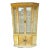 1970s Vintage Stanley Faux Bamboo and Cane Lighted China and Display Cabinet For Sale
