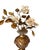 Antique Italian Gilded Wood Middle Urns With Metal Flowers- A Pair For Sale In West Palm - Image 6 of 7