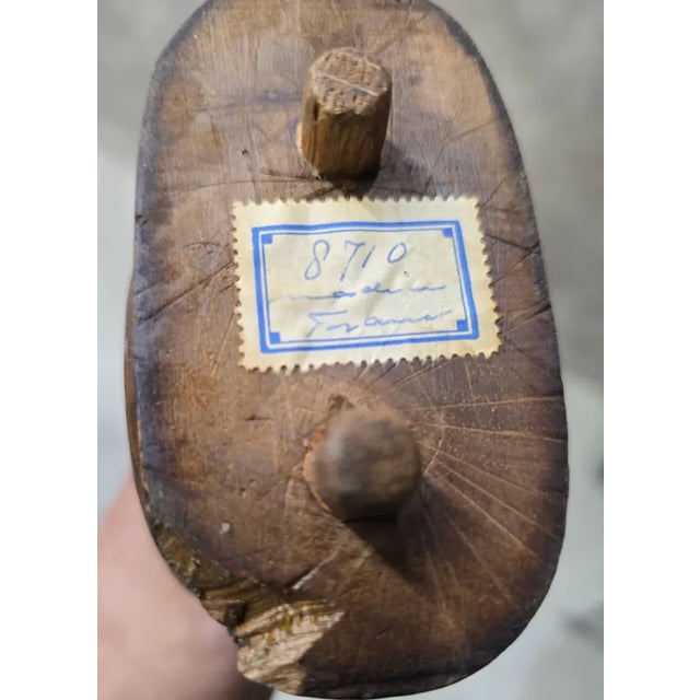 Wood Antique French Carved Ornate Bombe Vitrine Cabinet For Sale - Image 7 of 12