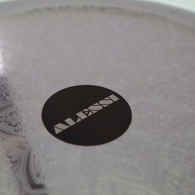 Vintage Serving Tray in 18/10 Steel attributed to Alessi For Sale - Image 4 of 12