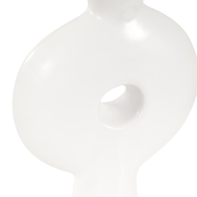 2020s Matte White Towel Vase - Small For Sale - Image 5 of 9