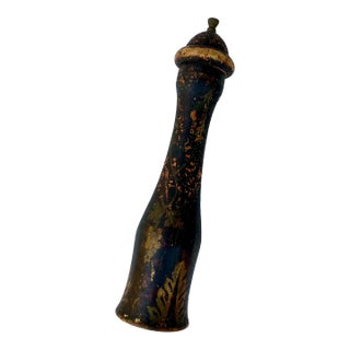 Rustic Florentine Gilt Italian Pepper Mill Grinder For Sale