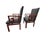 Late 20th Century Attributed to Michael Taylor Baker Greek Key Armchairs Pair For Sale - Image 13 of 18