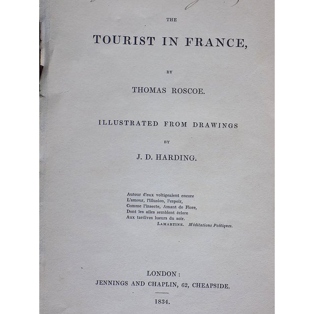 Printmaking Materials Authentic Antique Early J.D.Harding 19th Century Hand Colored Engraved Views of France - Set of 15 For Sale - Image 7 of 8