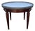 French 19th Century Louis XVI Mahogany Oval Bouillotte Marble Top Side Table For Sale