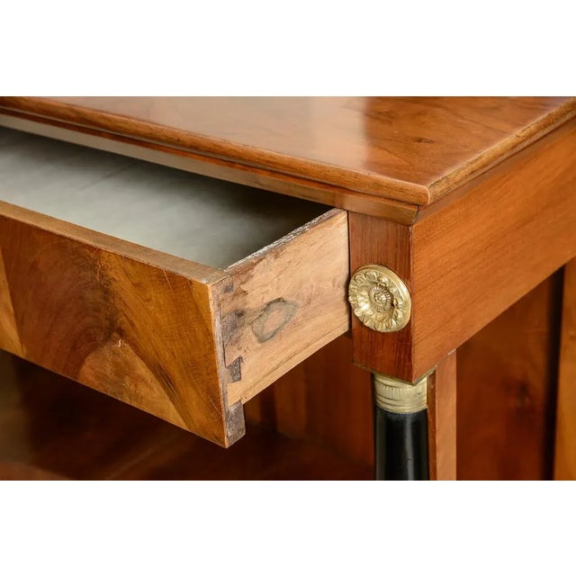 Antique Italian Empire Walnut Console For Sale - Image 4 of 11