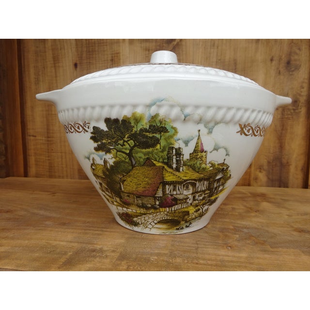 Very old tureen, early 20th century, made in Lunéville, a small village in Lorraine, France. Designed by Keller & Guérin...
