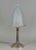 Art Deco Muller Freres French Art Deco Table Lamp 1930s - Geometric Scales Frosted Glass & Nickel For Sale - Image 3 of 12
