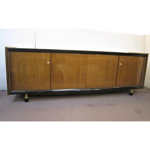 1960s Mid-Century Modern French Long Low Credenza For Sale - Image 13 of 13