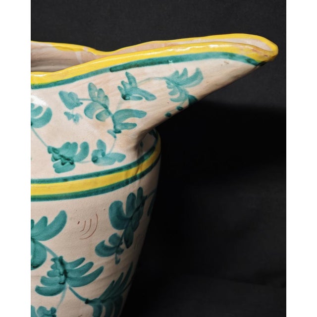 Large Vietri artistic ceramic jug/pourer produced by CAS – Ceramica Artistica Solimene (Vietri sul Mare), dating back to...