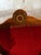 Byzantine 2 Antique Red Velvet and Wood Regal Living Room Chairs For Sale - Image 3 of 11
