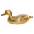 Handcrafted decorative vintage collectible brass duck shape sculpture. Beautiful handcrafted large cast polished brass...