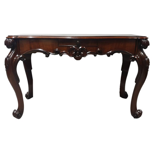 Vintage Console Table in Mahogany For Sale